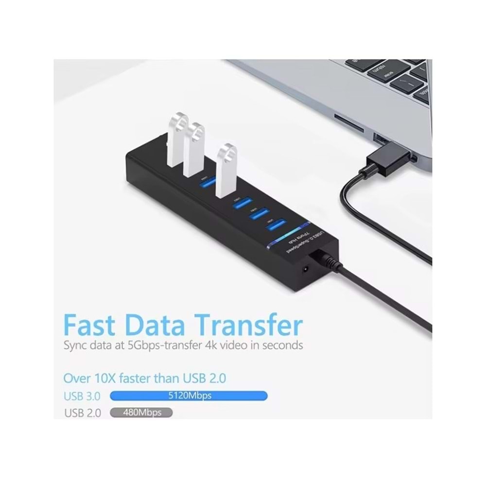 Bawerlink BW-26 7 Port Usb 3.0 Usb Hub