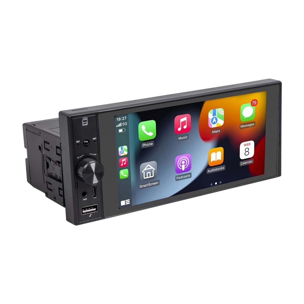 For-X X-433 6 Inc USB/SD/FM/BT Carplay Oto Teyp