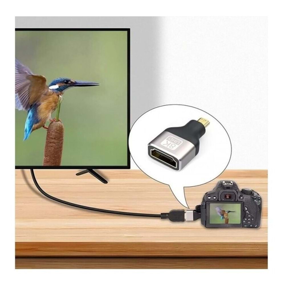 Taplin TK-159 HDMI F to Micro HDMI M Adaptör