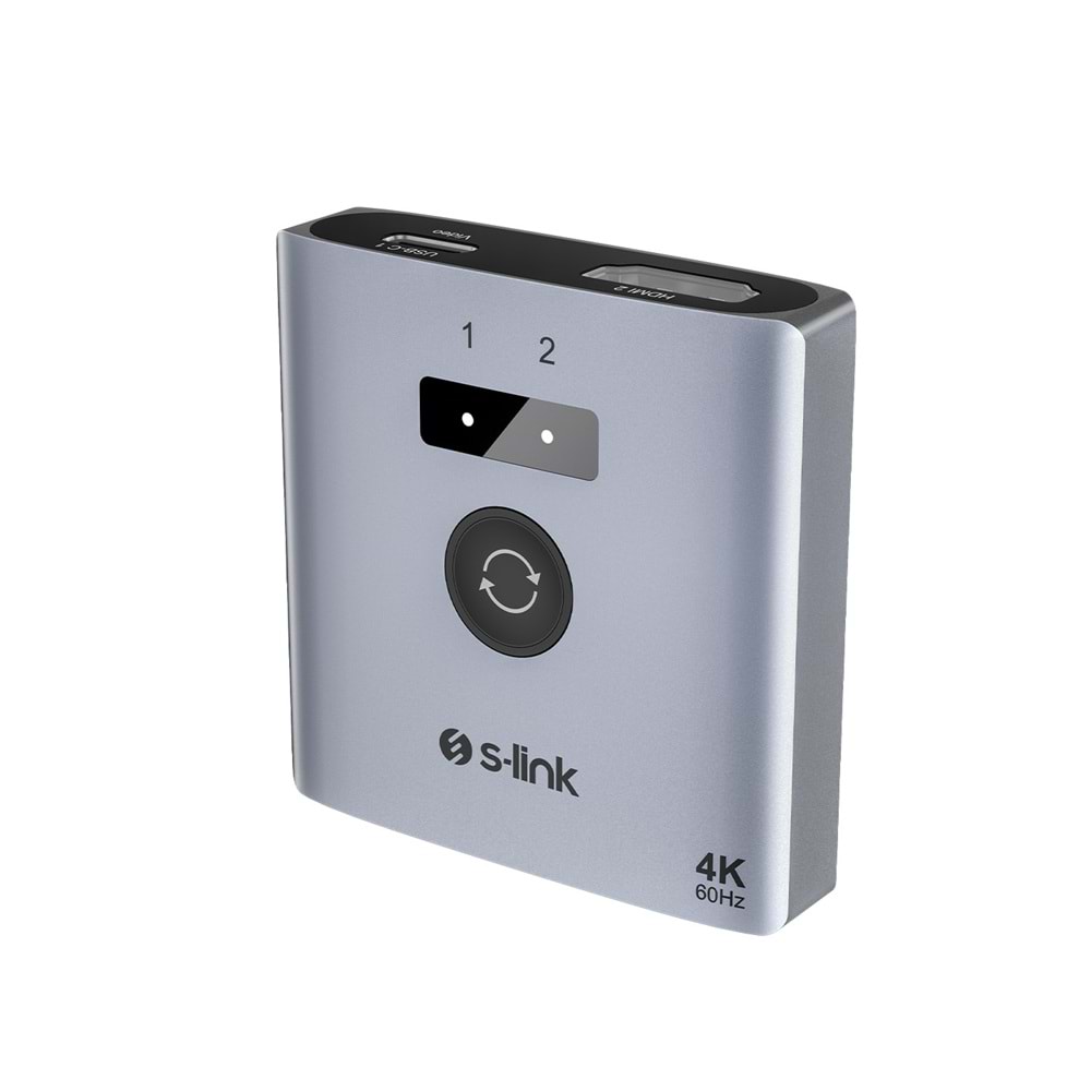 S-link SL-LU602 2 Port 4K 60HZ HDMI Çift Yönlü Switch