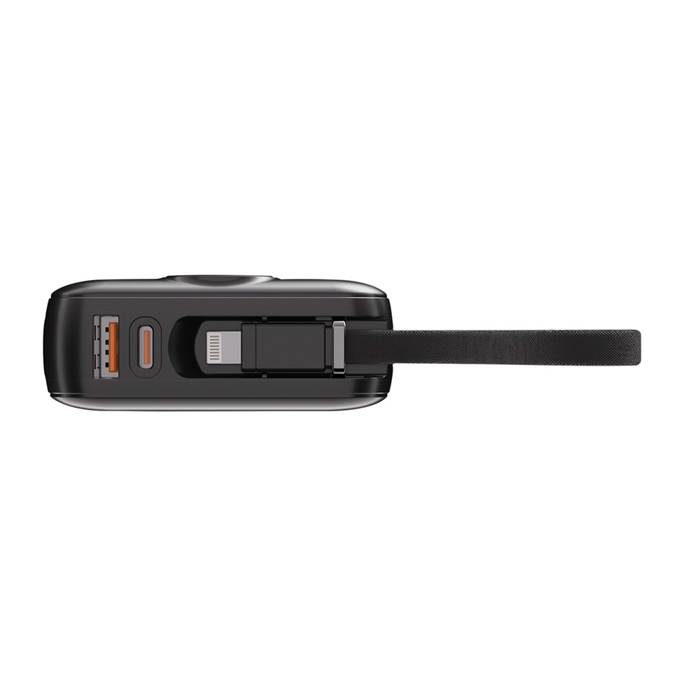 S-link G450 20000mAh PD45W+QC3.0 Dahili Kablolu Siyah LCD Taşınabilir Pil Şarj Cihazı Powerbank