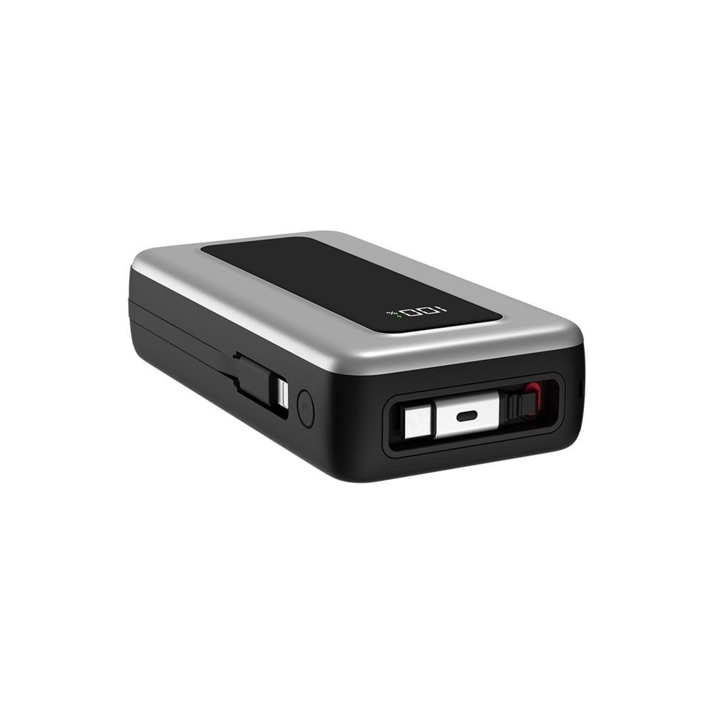 S-link IP-G20M 20000mAh PD65W Makaralı Siyah LCD Taşınabilir Pil Şarj Cihazı Powerbank