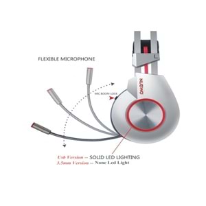 Xıberıa K5 USB 7.1 SES/3.5mm Ağır Bass Oyuncu Kulaklık