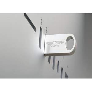 Powerway 4 GB Usb 2,0 Mini Metal Flash Bellek