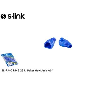 S-link SL-RJ40 RJ45 25 Li Paket Beyaz Jack Kılıfı