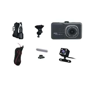 Concord C-658 3.0 İnç Araç İçi Kamera Full HD 1080P Çift Kamera