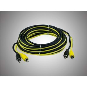 For-X 25RCA/5m Sm OFC Sarı Siyah Kablo