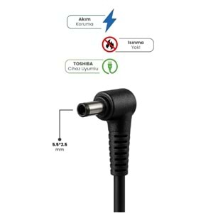 Sprange SR-L10 19V 4.74A 90W Asus Toshıba Casper Standart 5.5x2.5 Notebook Adaptör