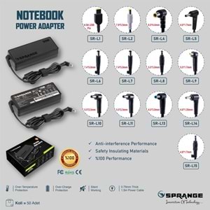 Sprange SR-L11 20V 4.50A 90W LENOVO 5.5x2.5 Notebook Adaptör