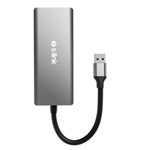 S-link SL-CR51 Type-C ve USB3.0 CF, SD, M2, Micro SD, MS 5 in 1 Metal Kart Okuyucu