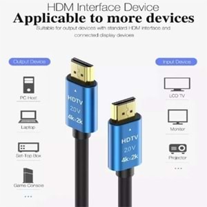 Bawerlink HD-101 HDMI 1.5 Mt Premium Yüksek Hızlı 2.0 V 4Kx2k Kablo