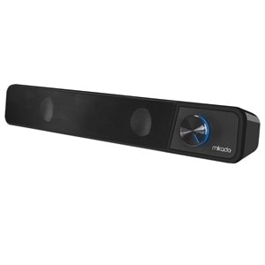 Mikado MD-69S Siyah Led Işıklı Multimedia Soundbar Speaker