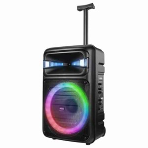 Mikado MD-125KP 40W USB/BT/TF/TWS Led Işıklı Kablosuz ve Kafa Mikrofonlu Toplantı-Parti Hoparlör