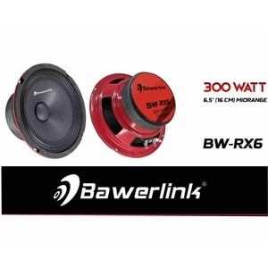 Bawerlink BW-RX6 16 cm 300 Watt Mıdrange Oto Hoparlör