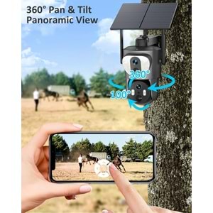 Mpıa SD210 Çift Kamera 4G 3+3MP İP Wifi Full HD Suya Dayanıklı Ledli Gece Görüşlü 2 Antanli Hareketli Kamera