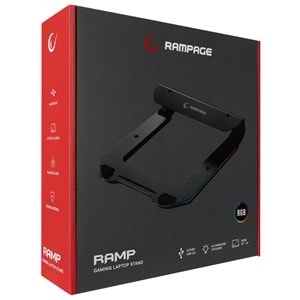 Rampage ADS-T6U RAMP 4 Adet USB 3,0 HUB ile RGB Işıklı Alüminyum Dizüstü Bilgisayar Standı