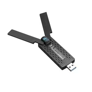 Everest EVERLINK EWA1800 1800Mbps 2.4GHz/5GHz WIFI-6 AX1800 RTL8832 2*3.5dBi USB3.0 Kablosuz Adaptör
