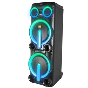 Mikado MD-103KP 200W 12V 14000mAh Bataryalı Siyah 1 UHF UV Mikrofonlu USB/BT/TF/TWS/AUX RGB 220V Kablolu Gitar Girişli P
