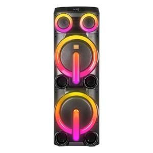 Mikado MD-103KP 200W 12V 14000mAh Bataryalı Siyah 1 UHF UV Mikrofonlu USB/BT/TF/TWS/AUX RGB 220V Kablolu Gitar Girişli P