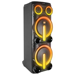 Mikado MD-103KP 200W 12V 14000mAh Bataryalı Siyah 1 UHF UV Mikrofonlu USB/BT/TF/TWS/AUX RGB 220V Kablolu Gitar Girişli P