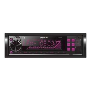 For-X X-604BT Çift USB/TF/BT/FM 4+60 Watt 3 Anfi Çıkışlı Oto Teyp