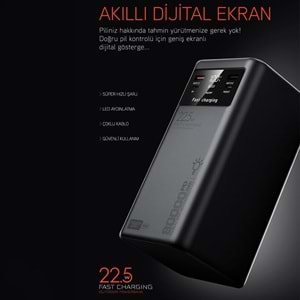 Powerway PD80 80000 mAH Outdoor 22,5 Fast Chargıng Taşınabilir Şarj Cihazı Powerbank