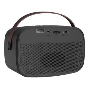 Mikado MD-57BT Endless 5W Siyah TF + USB + AUX + BT Destekli 2 Wireless Karaoke Mikrofon 1200mAh Taşınabilir Speaker