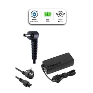 Sprange SR-L44 19.5V 10.3A 5.5*2.5mm 200W HP İçin Laptop Adaptör