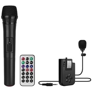 Dıgıtal Audıo DA-2016M 15W 2 Adet Kablosuz EL+Baş-Ense Mikrofonlu FM/USB/SD Bluetoothlu Toplantı Anfisi