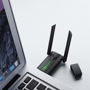 Everest EVERLINK EWA600 600Mbps 2.4GHz/5GHz WIFI-5 AC600RTL8811 2*2dBi Antenli Usb Kablosuz Adaptör