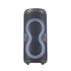 Ceremony Audio CM-308 Taşınabilir Bluetooth Parti Hoparlör 2x8 Inç Woofer 300WATT Tws Disco Lights