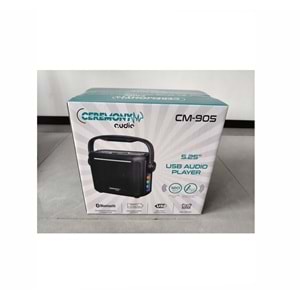 Ceremony Audio CM-905 5.25 Inç 120WATT Taşınabilir Bluetooth Hoparlör Tws Disco Light