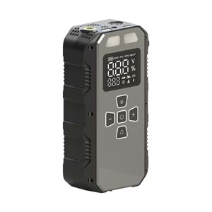 S-Link AKT2027 Koyu Gri 8000mAh 150 Psi 4 in1 Powerbank+ LED IşıkLastik Sisirme Ve Akü Takviye cihazı
