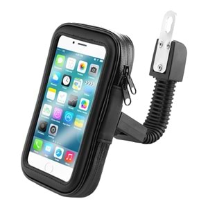 S-link SL-M54 Plastik Su Geçirmez Siyah Aynaya Takılan Model FermuarlıTelefon Tutucu