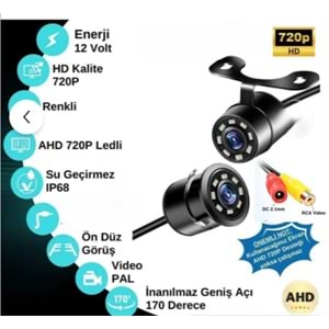 Bawerlink BW-47 720P Ahd Kelebek Beyaz Ledli Kamera