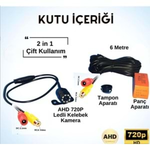 Bawerlink BW-47 720P Ahd Kelebek Beyaz Ledli Kamera