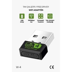 Concord W-4 Free Driver Mini Wi-Fi Adaptör