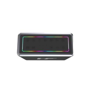 HiFuture MUSİCBOX Bluetooth 100W TWS Çift Mikrofonlu Taşınabilir Karaoke Sistemi Kablosuz Hoparlör Siyah