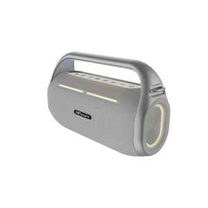 HiFuture MUSİCBOX 100 70W Bluetooth 5.0 BT/USB/SD Kart/ AUX Girişli Mikrofonlu Karaoke Sistemi Kablosuz Hoparlör Gümüş
