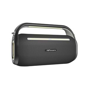 HiFuture MUSİCBOX 100 70W Bluetooth 5.0 BT/USB/SD Kart/ AUX Girişli Mikrofonlu Karaoke Sistemi Kablosuz Hoparlör Siyah