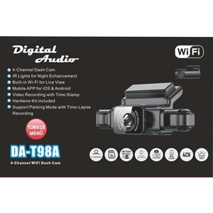 Digital Audio DA-T98A Araç İçi Kamera 4 Kameralı 2K+720P+720P+720P