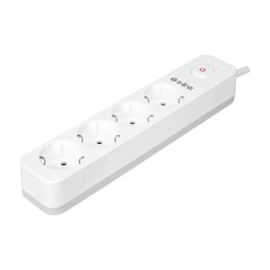 S-link SPG401S 1.5m 1.5mm 100% Bakır 750 Joule 4 lü Anahtarlı Akım Korumalı Priz