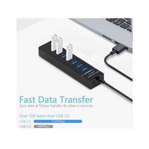 Bawerlink BW-26 7 Port Usb 3.0 Usb Hub