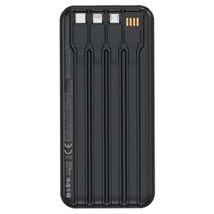 S-link IP-G220 20000mAh PD20W+QC3.0 Dahili Kablolu Siyah LCD Taşınabilir Pil Şarj Cihazı Powerbank