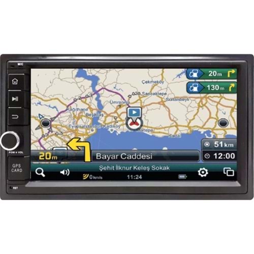 Newfron NR-799 7 Double Androıd Sd/Usb/Mp4 Gps 4X50W Kamera Hediyeli Oto Teyp