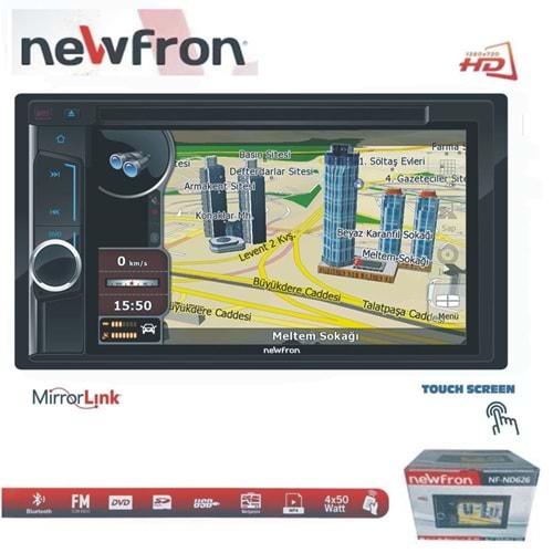 Newfron NF-ND626 6,2 İnç Doule USB/DVD/SD/BT/FM Gps Oto Teyp (kamera hediyeli)