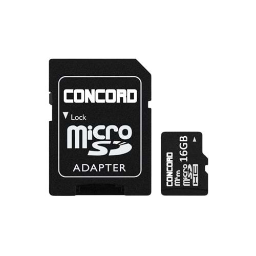 Concord C-M16 16 GB Adaptörlü Class 10 Micro SD Hafıza Kartı