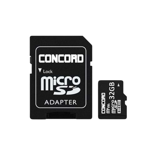 Concord C-M32 32 GB Adaptörü CLASS 10 Micro SD Hafıza Kartı