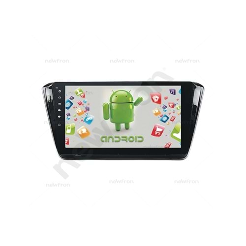 Newfron NF-ANSK1 10,1 İnç Androıd 1+16 GB Skoda Süper B (2015-2017) Multımedıa Oto Teyp