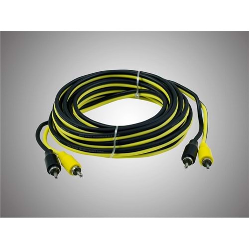 For-X 25RCA/5m Sm OFC Sarı Siyah Kablo